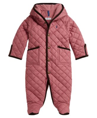 Baby Boys' and Baby Girls' One Piece Hooded Snowsuit