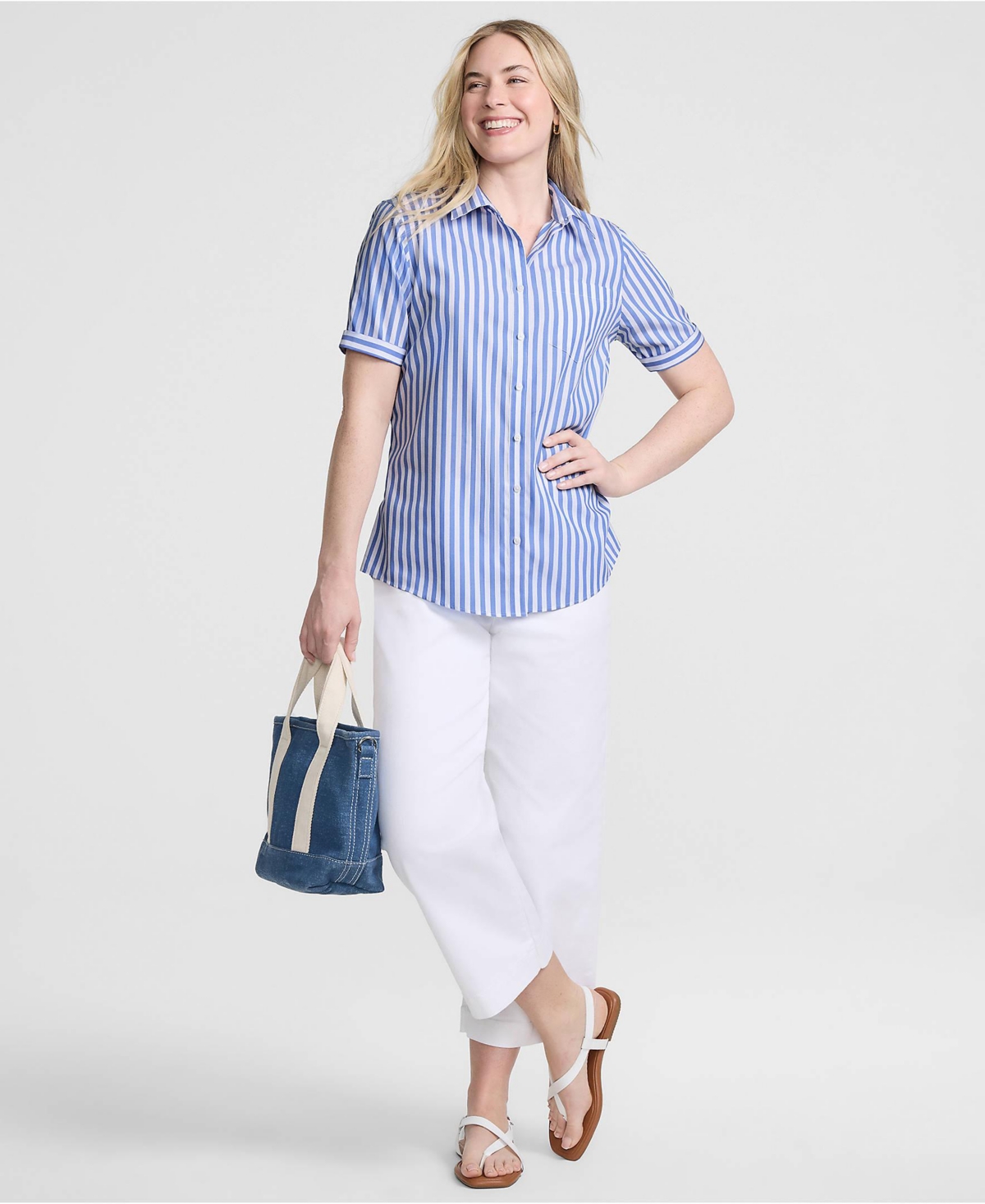 Lands' End Women's Wrinkle Free No Iron Shirt