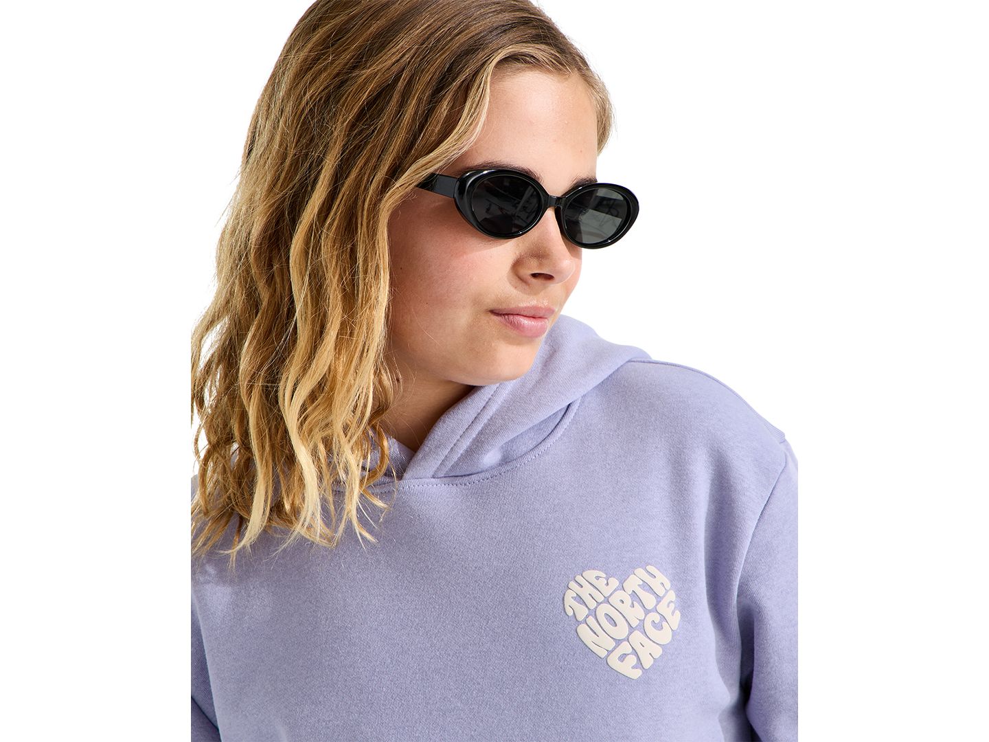 Худи The North Face Brand Proud Relaxed Graphic для девочек, цвет: Бледный сливовый — фото 2