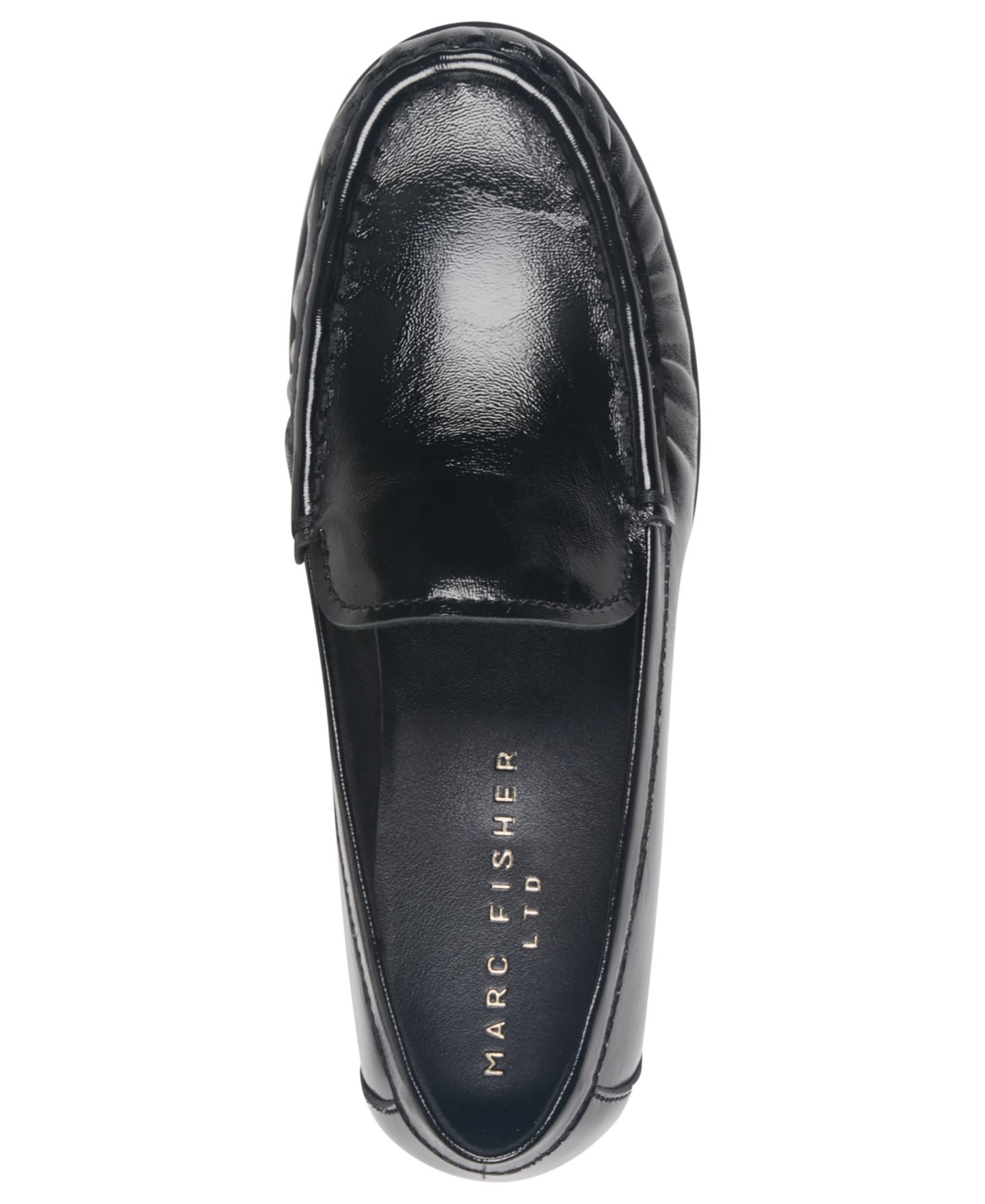 Женские туфли Marc Fisher LTD Mazle Flat Slip-On, цвет: Чёрный кожаный — фото 4