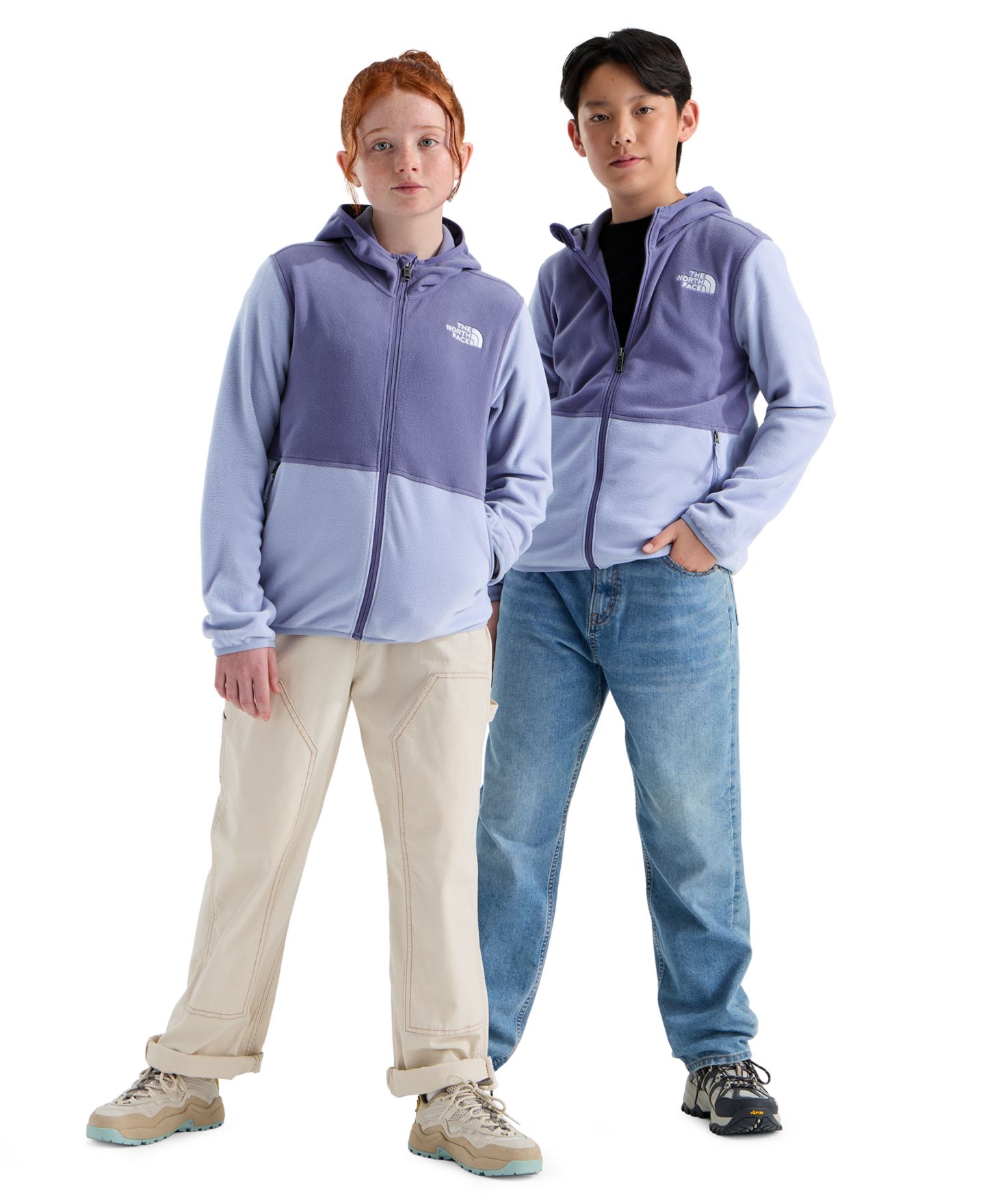 Детская куртка The North Face Glacier Full-Zip Hoodie Jacket, цвет: Сливовый — фото 2