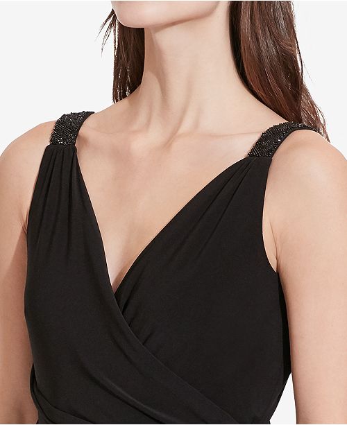 Ralph lauren shirred jersey gown Clearance
