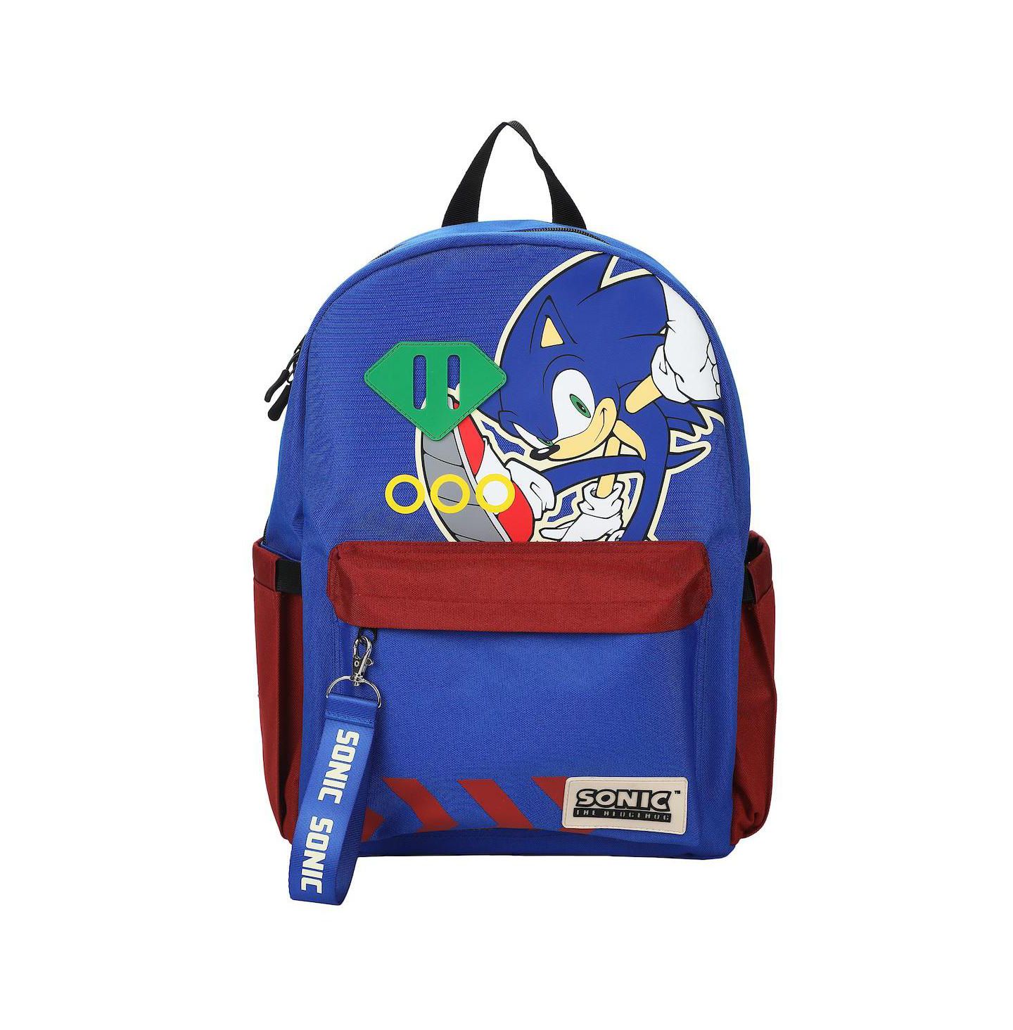 Рюкзак Sonic The Hedgehog Sonic Character Art 16.5 Inch Adult, цвет: Синий / Красный — фото 1
