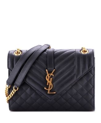 Medium Classic Monogram Envelope Satchel Mixed Matelasse Leather