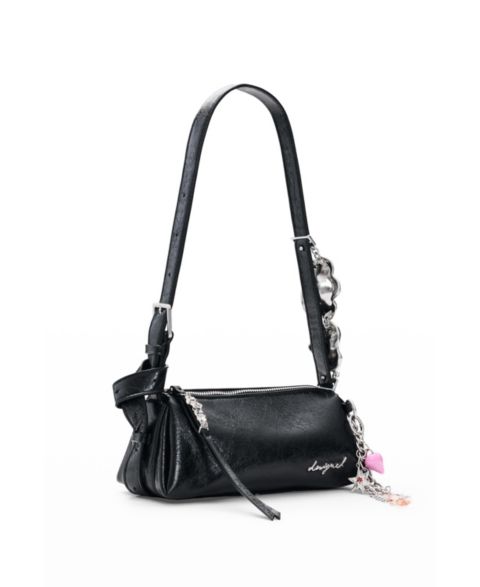 Женская сумка Desigual Small bag with charms, цвет: Чёрный