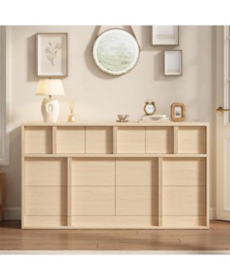 54" Storage Cabinet 7-Drawer TV Stand for 65" TV, Media Console for Living Room or Bedroom