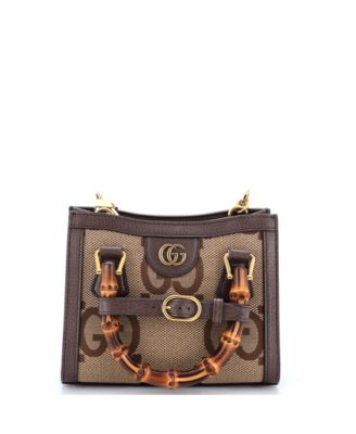 Mini Diana NM Bamboo Handle Tote Jumbo GG Canvas