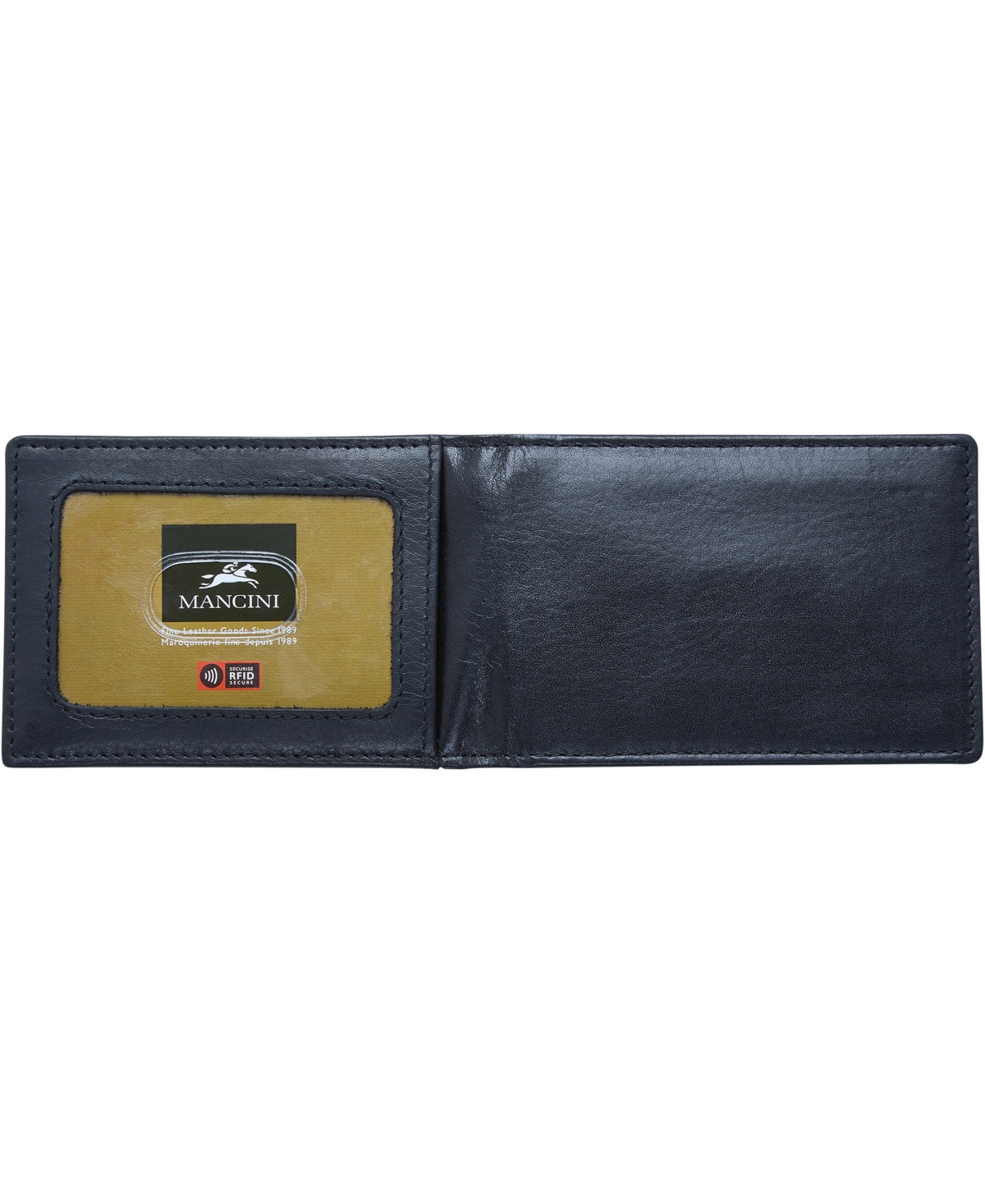 Men's Mancini Boulder Collection Rfid Secure Wallet with Removable Passcase and Coin Pocket