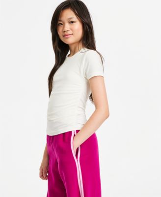 Girls' XS-XL Short-Sleeve Side-Cinch Top