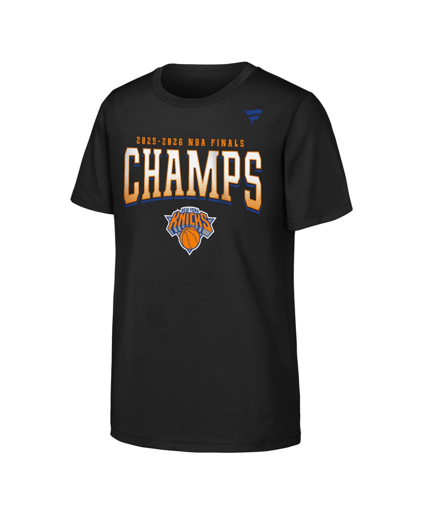 Детская футболка Fanatics Black New York Knicks 2026 NBA Finals Champions Trophy Signature Roster — фото 3