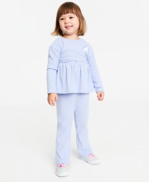Детский комплект Epic Threads: топ и брюки из рубчика, 12M-5T, цвет: Синий