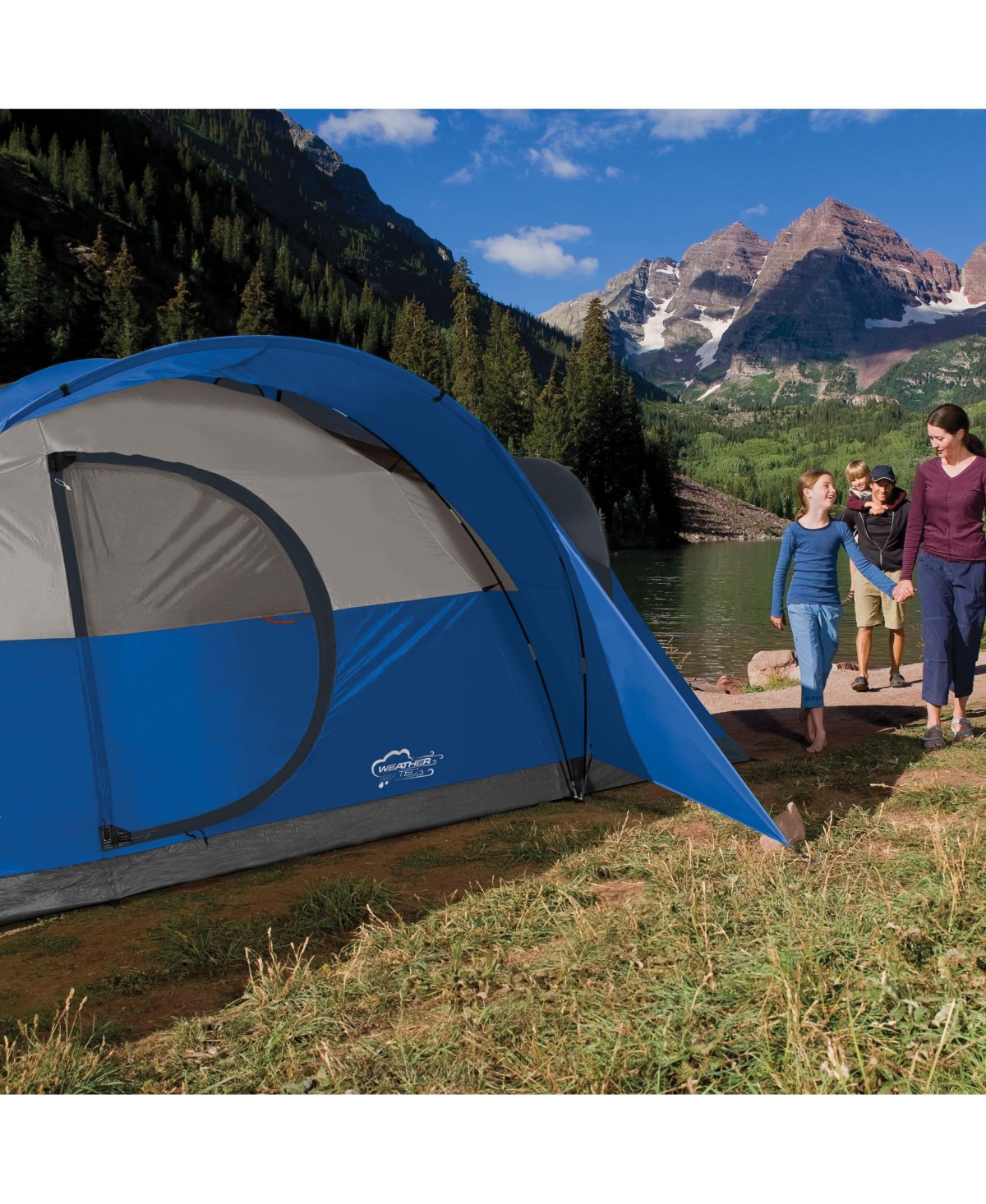 Coleman Montana 8-Person Camping Tent, Family Tent w/ Rainfly and E-Port