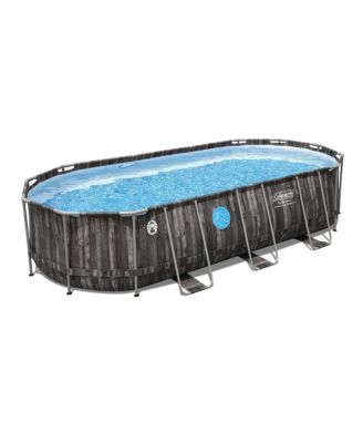 Power Steel Swim Vista 20' x 48" Round Above Ground Swimming Pool Set