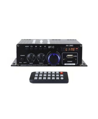 2 Channel 400W Bluetooth HiFi Amplifier with USB/SD/FM & Remote Control