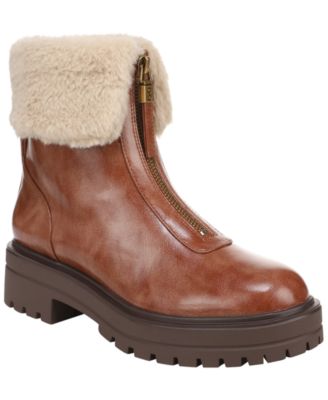 Women's Kit Front Zip Lug Sole Sweater Booties