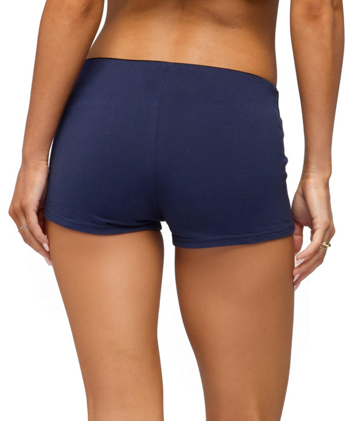 Женские шорты Edikted Brazilian Babe Low Rise Micro, цвет: Тёмно-синий — фото 2