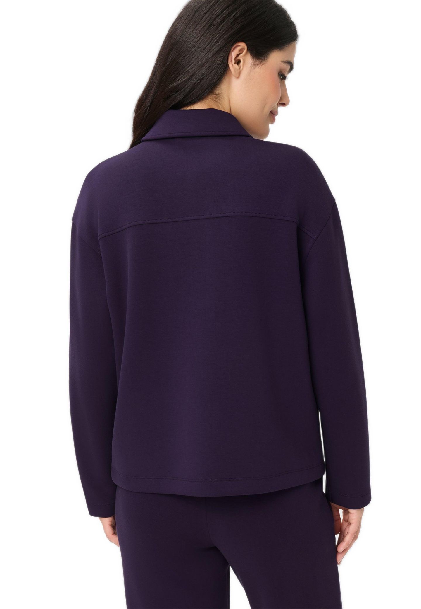 Женская куртка Olsen Scuba Jersey Jacket, цвет: Сливовый — фото 2