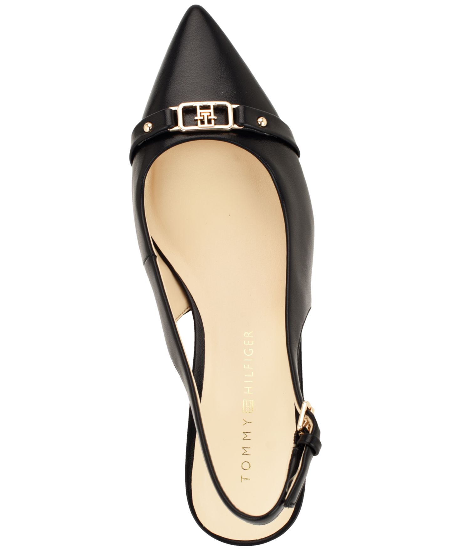 Женские туфли Tommy Hilfiger Totale Kitten Heel Slingback Dress Pumps, цвет: Чёрный — фото 4