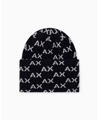 Men's Viscose All Over Logo Beanie Hat