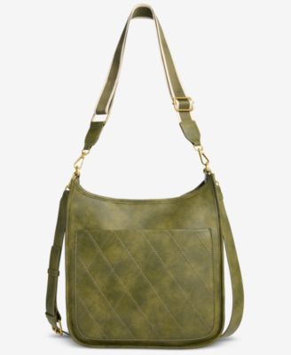Diamond Quilted Dip Crossbody Bag