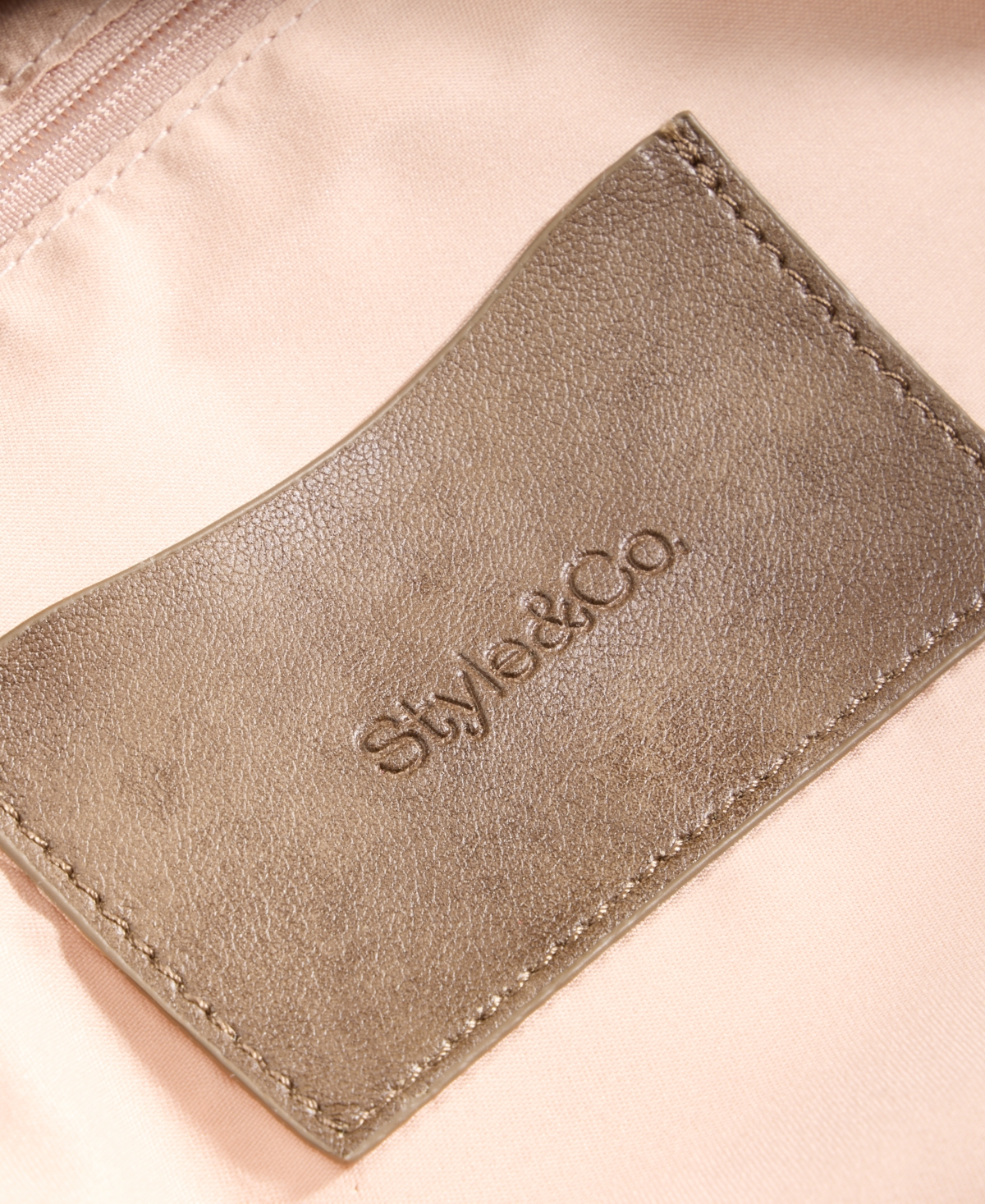 Style & Co Diamond Quilted V-Shaped Tote Bag, Macy's Exclusive
