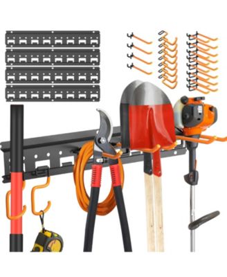 Gardening Tool Storage Rack Wall Mounted Pegboard Hooks and Tool Rack
