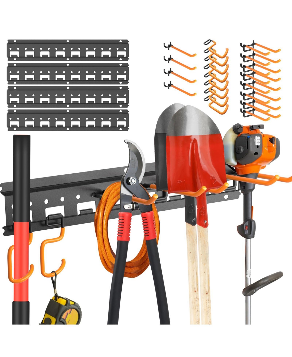 Xdovet Gardening Tool Storage Rack Wall Mounted Pegboard Hooks and Tool Rack
