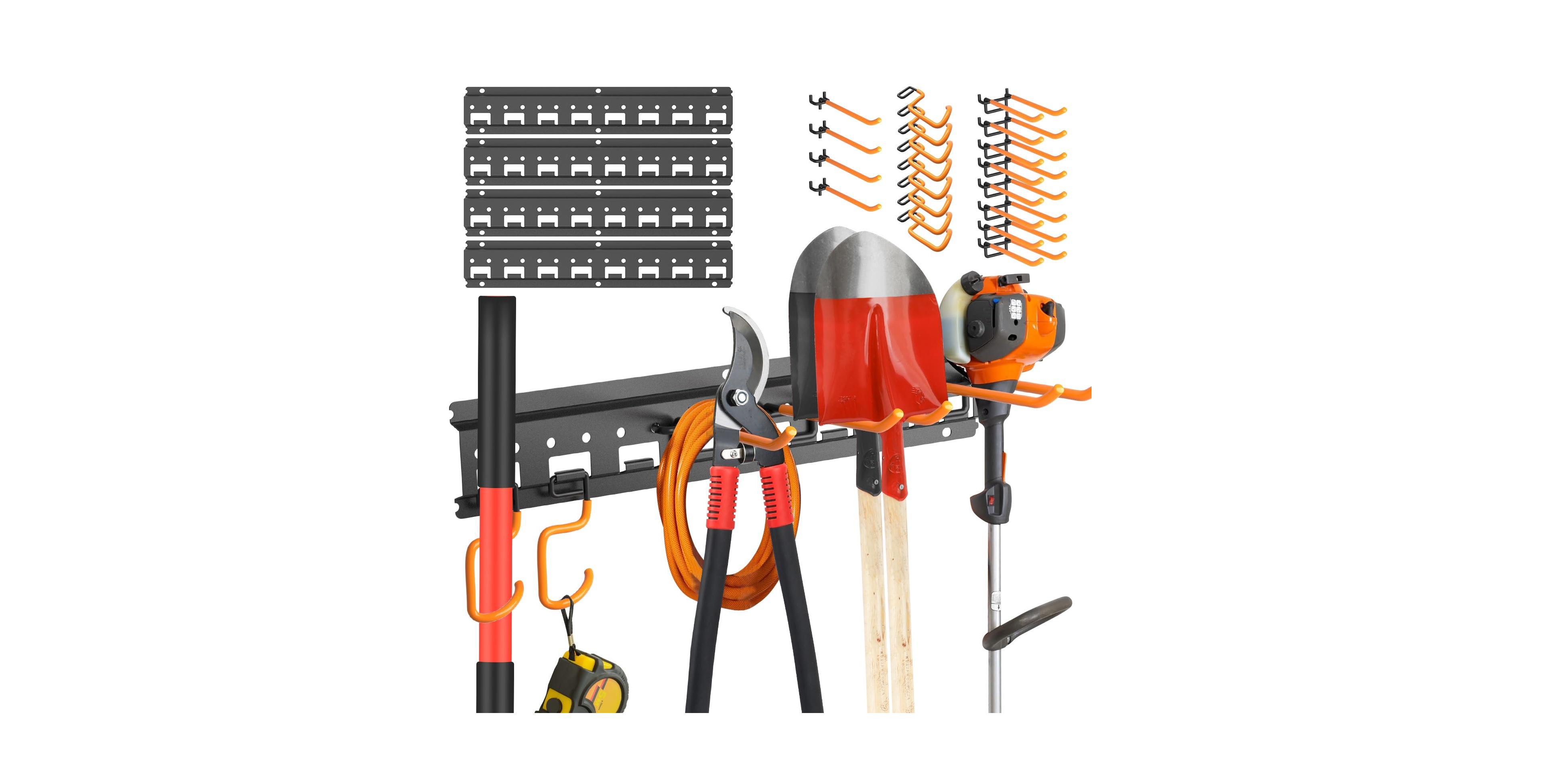 Xdovet Gardening Tool Storage Rack Wall Mounted Pegboard Hooks and Tool Rack