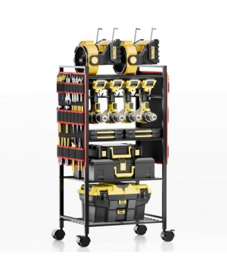 Tool Organizer Cart Rolling Storage Rack Garage Workshop Holder