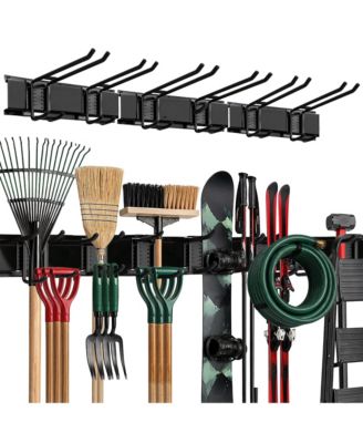 Tool Rack Wall Mount Organizer Hooks Storage Holder