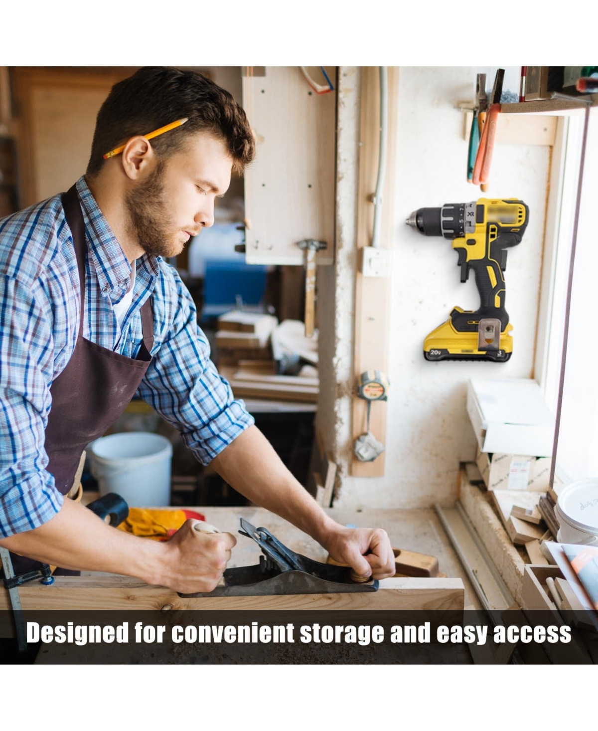 Xdovet Tool Organizer Pegboard Wall Drill Storage Rack Garage Workshop