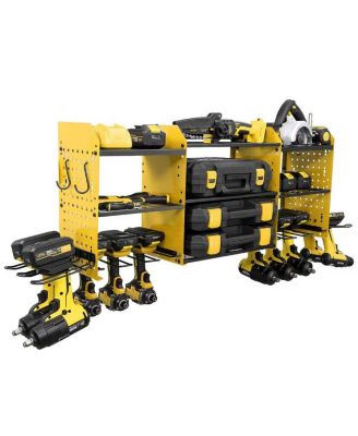 Power Tool Organizer Wall Mount Charging Station Drill Holder 8 Outlet Gift Men