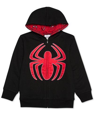 Spider-Man Little Boys' Zip-Up Hoodie