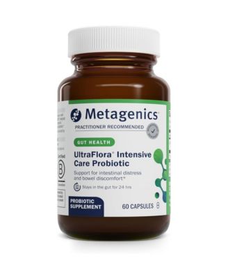 UltraFlora Intensive Care Probiotic - 20 Billion CFU Clinically Tested Lactobacillus plantarum 299v - Supports Digestive - 60 Capsules