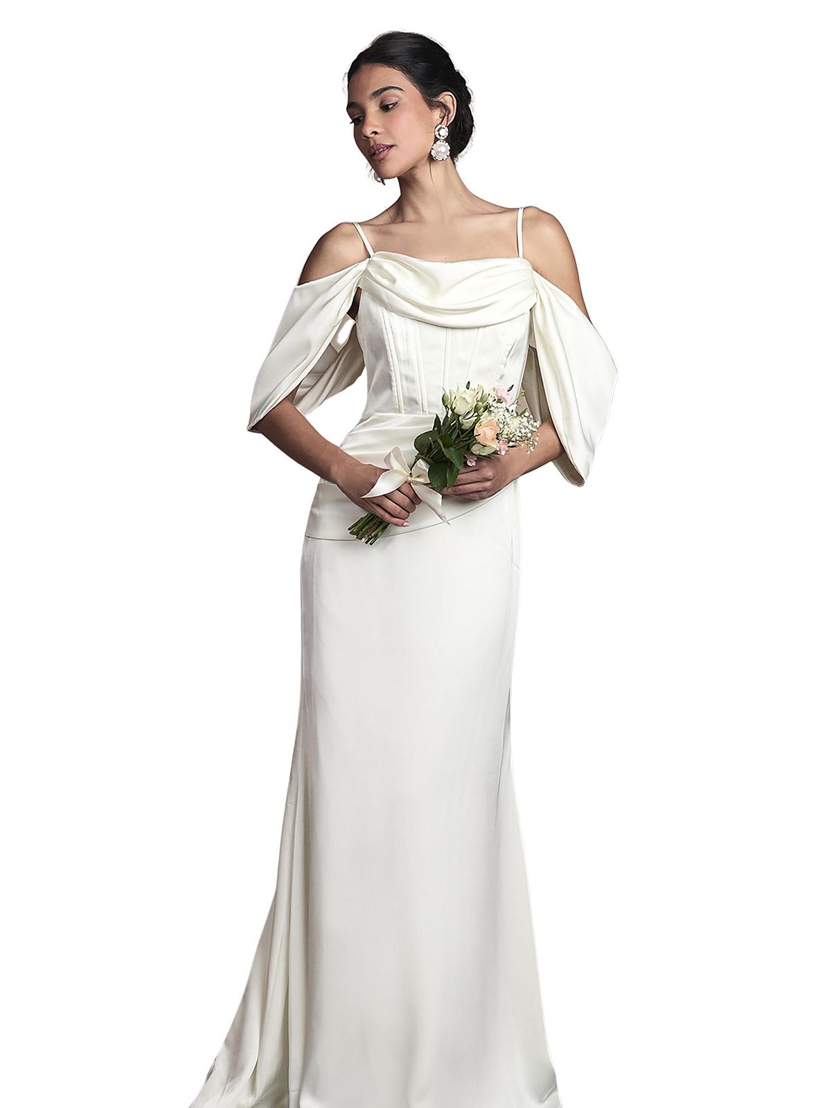 Coast Women's Cowl Neck Satin Maxi Dress view 4 — MAYCSS fashion products