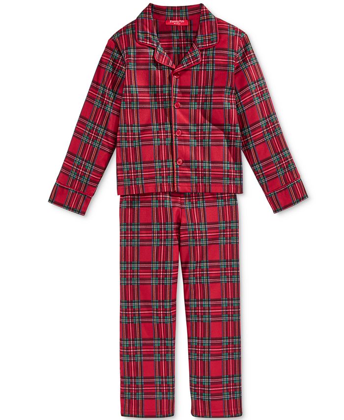 Family Pajamas Boys' or Girls' Holiday Plaid Pajama Set, Created for ...