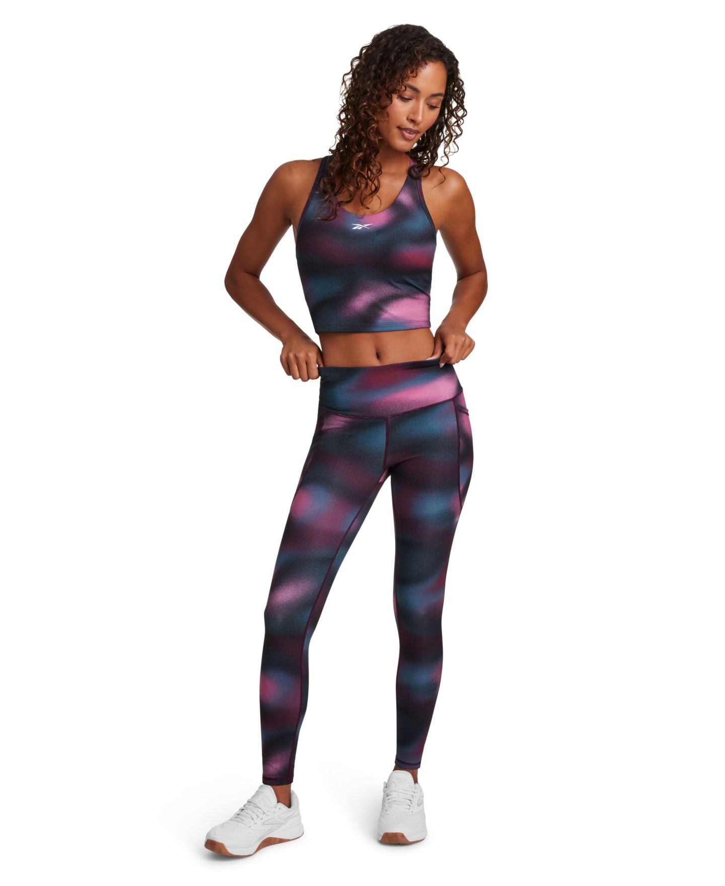 Женские брюки Reebok Slim-Fit Pull-On Sports Track Pants, цвет: Тёмно-синий — фото 2