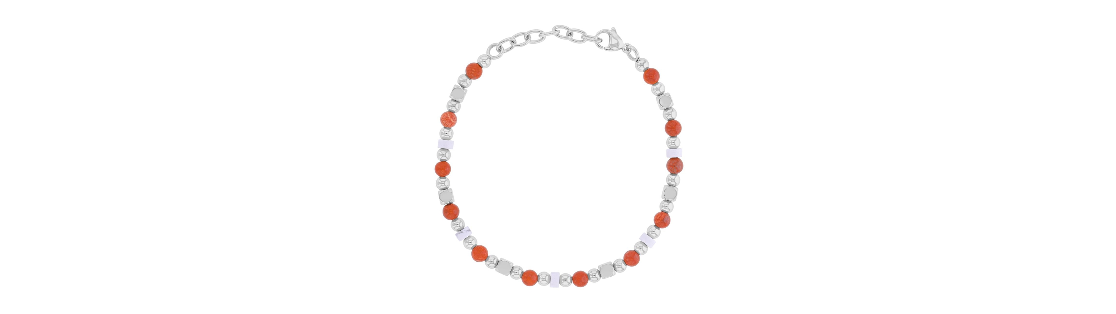 Quiksilver Men's Platinum-Plated Cubic Marble Bracelet