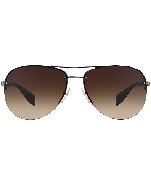 Prada Linea Rossa Sunglasses, PS 56MS 62 & Reviews - Sunglasses by Sunglass Hut - Men - Macy's