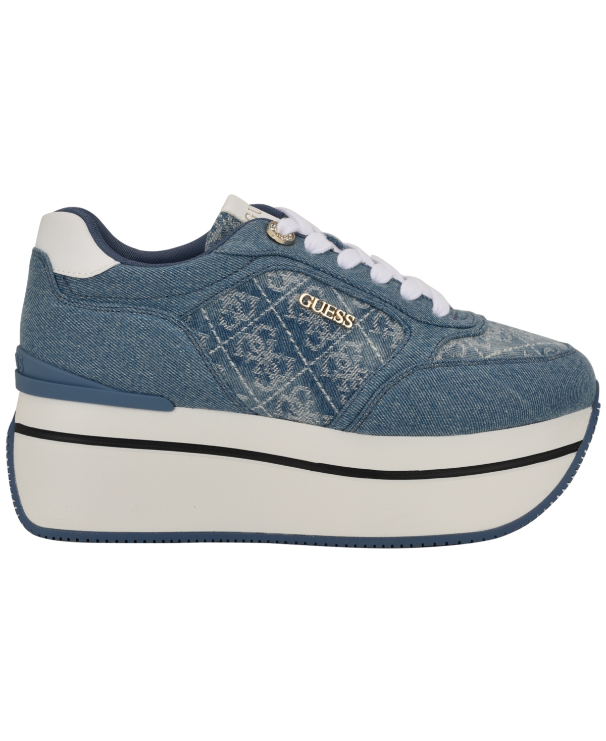 Guess Women's Camrio Casual Double Platform Lace Up Sneakers
