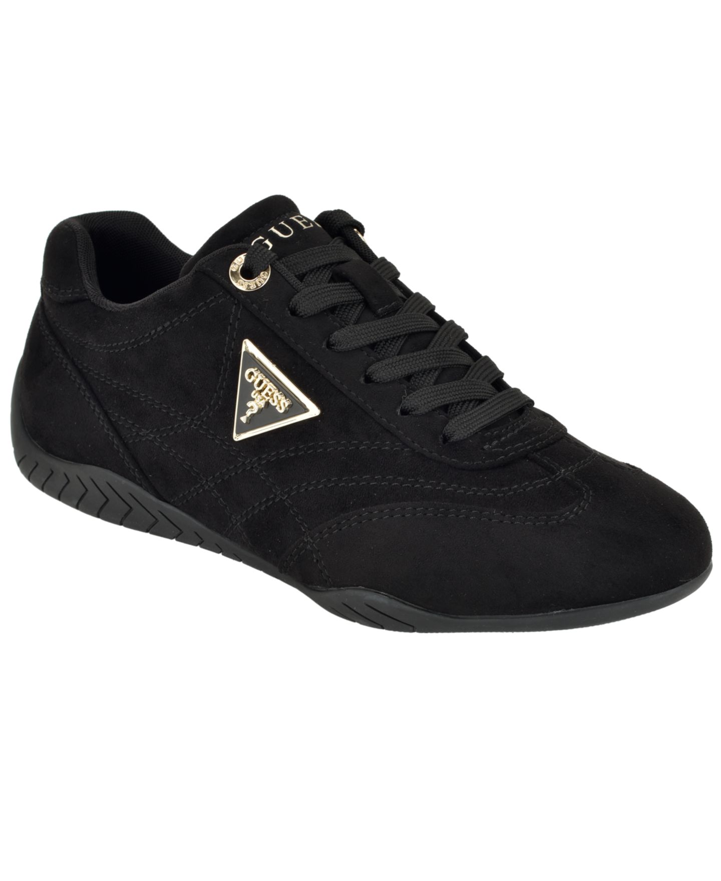 Женские кроссовки GUESS Gabena Logo Lace-Up Retro, цвет: Чёрный — фото 1