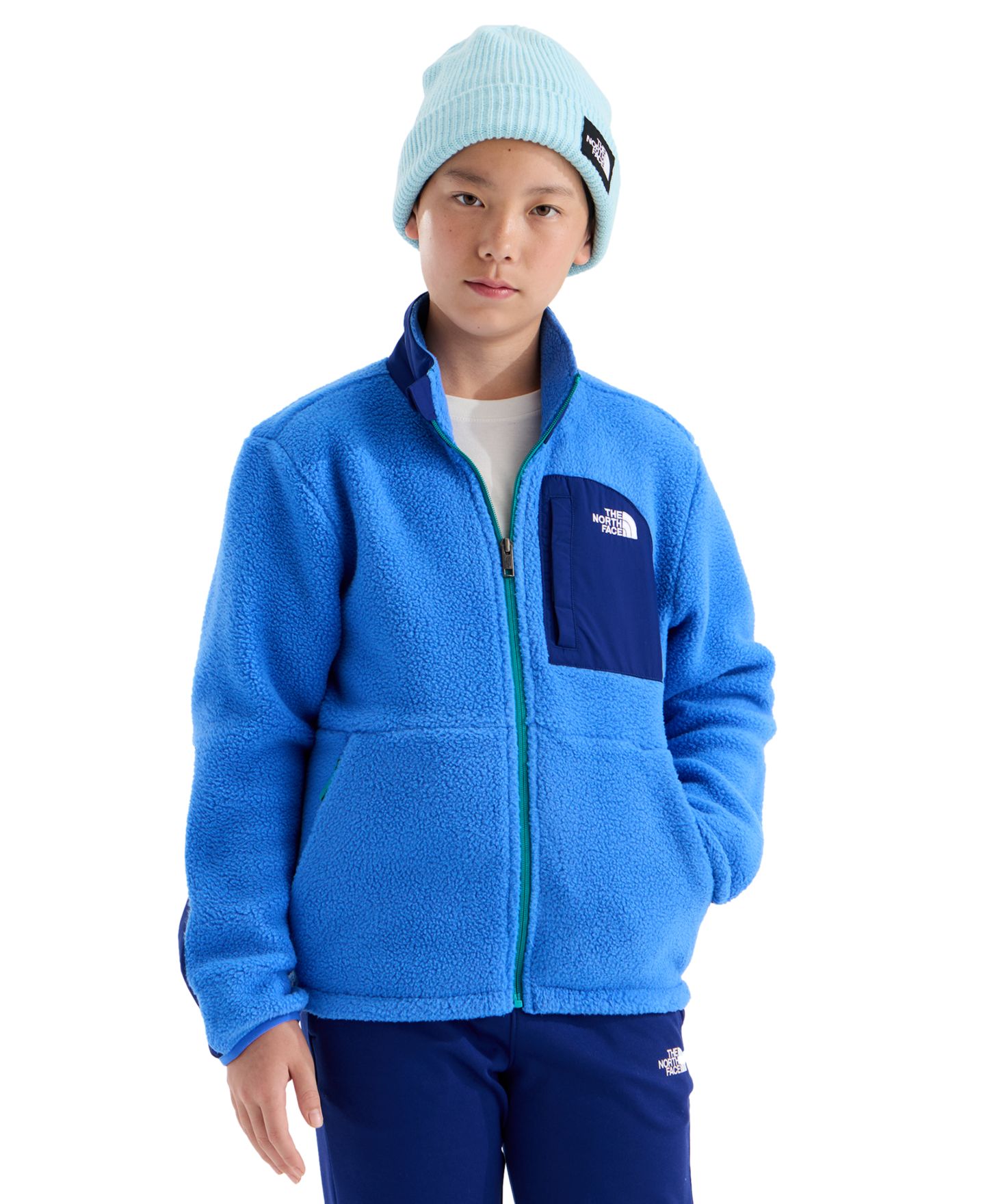 Куртка The North Face Long-Sleeve Full-Zip для мальчиков, цвет: Синий / Насыщенный синий — фото 1