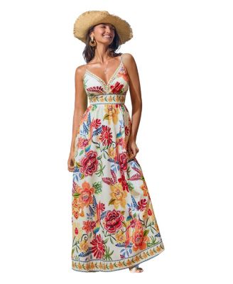 Women's Born to Be Bold Floral Maxi Beach Dress