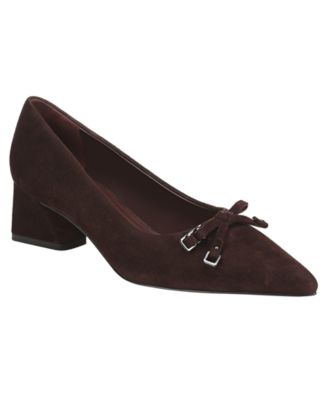 Women's Racer Pump Bow Pointed Toe Pumps
