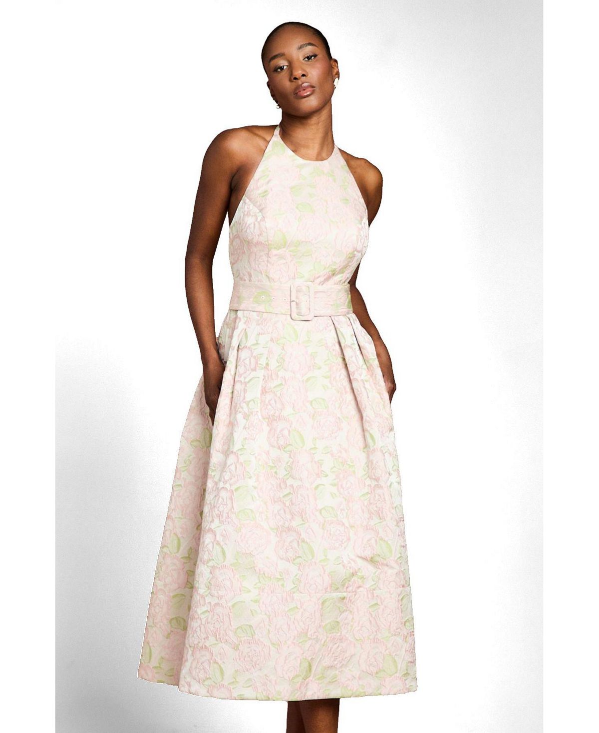 Coast Women's Halter Neck Midi Dress view 2 — MAYCSS fashion products