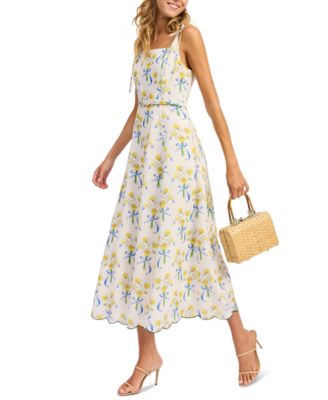Women's Audery Belted Tie-Shoulder Dress