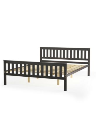 Queen Wood Platform Bed with Headboard