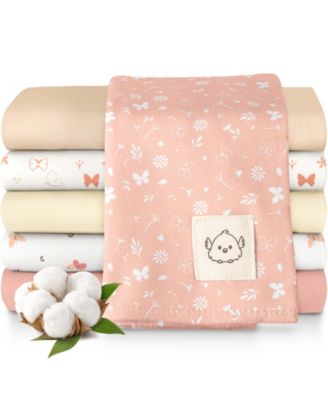 6pk Shea Baby Burp Cloths for Baby Boys and Girls, Burping Cloths for Babies, Newborn