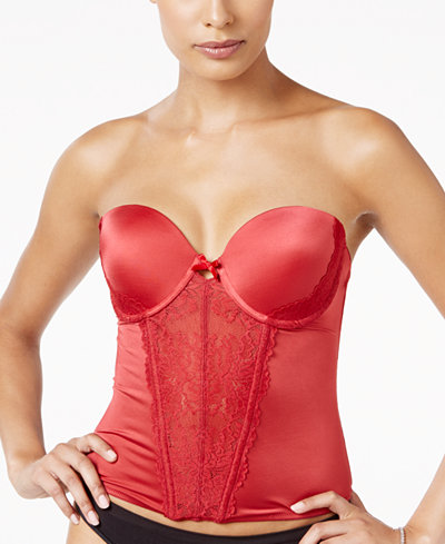 Maidenform Super Sexy Floral Lace Push-Up Bustier MFB100, A Macy's Exclusive