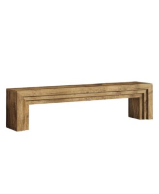 Farmhouse Entryway Bench with Layered Shoe Storage